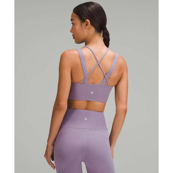 Lululemon Like a Cloud Longline Ribbed Bra Size 4 D/DD Cups - Picture 2 of 11